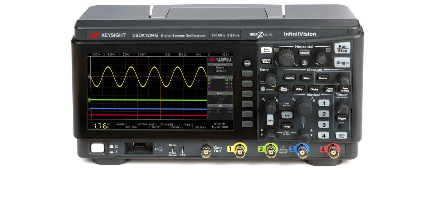Nové 4kanálové osciloskopy Keysight DSOX1200: Špičková technologie za překvapivě nízkou cenu