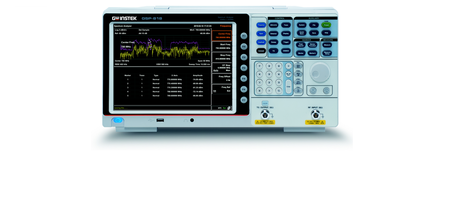 Spektrální analyzátory GSP-818: Spolehlivý výkon za dostupnou cenu