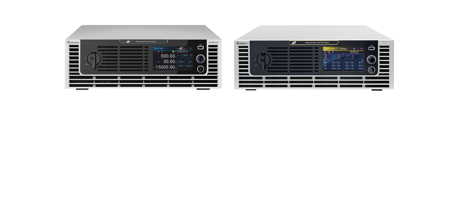 Perfect power duo – DC and AC regenerative power supplies Chroma 62000D & Chroma 61800