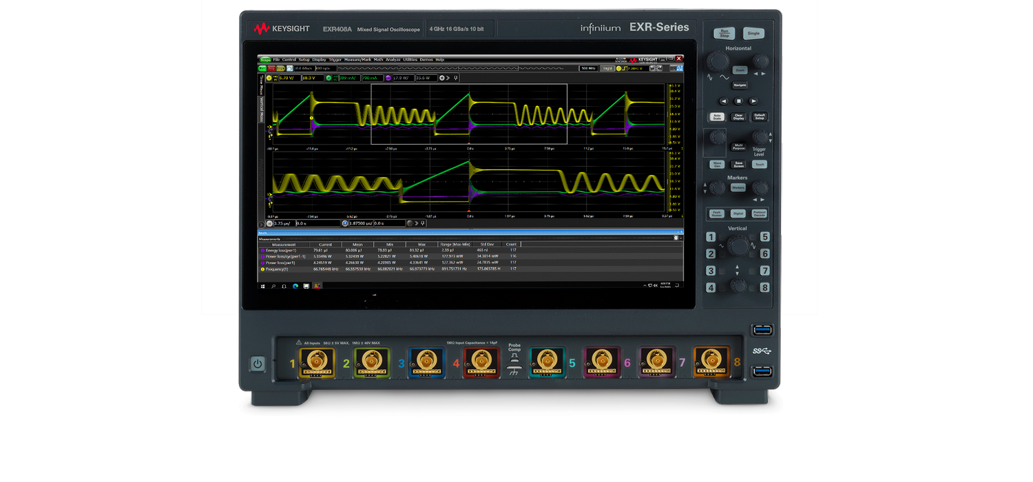 Keysight EXR oscilloscopes now with up to 6 GHz bandwidth!